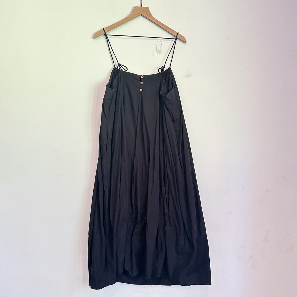 Free People Struttin Oversized Midi Dress Black Size L - Picture 6 of 8